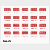 Red Geometric Triangle - Danke Stickers (Blatt)