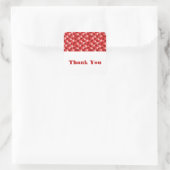 Red Geometric Triangle - Danke Stickers (Tasche)