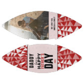 Red Geometrie Daddy Happy Vatertag Foto Football (Paneele)