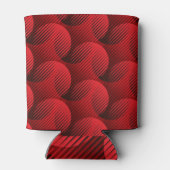 Red Geometry: Raster Line Art Dosenkühler (Rückseite)