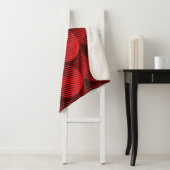 Red Geometry: Raster Line Art Sherpadecke (Beispiel)