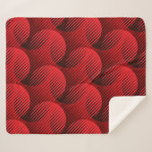 Red Geometry: Raster Line Art Sherpadecke (Vorderseite (Horizontal))