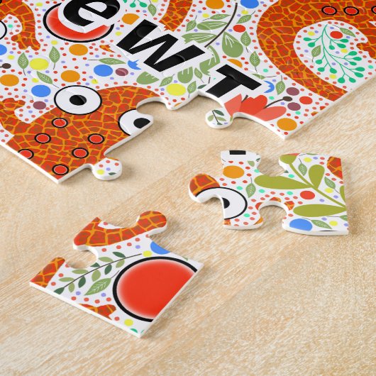 Red Gepunktet Newt - New Hampshire Staat Amphibien Puzzle (Seite)