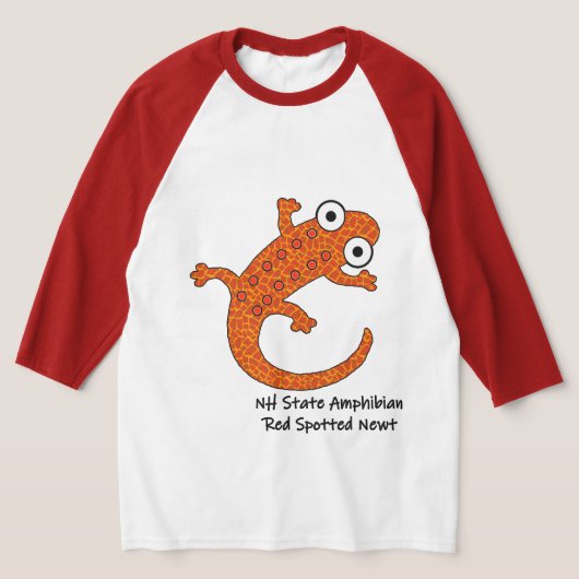 Red Gepunktet Newt - New Hampshire Staat Amphibien T-Shirt (Ablage )