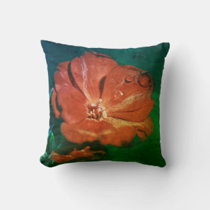 Red Geranium Pelargonium Blume Kissen