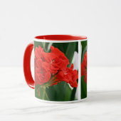 Red Geranium Tasse (Vorderseite Links)