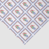 Red Geraniums Pattern Seidenpapier (Ausschnitt)