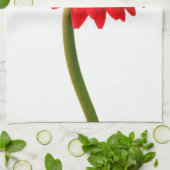 Red Gerber Daisy Blume Floral Daisies Blume Küchentuch (Gefaltet)