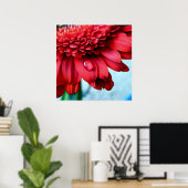 Red Gerber Poster (Heimbüro)