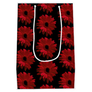 Red Gerbera Daisies Mittlere Geschenktüte