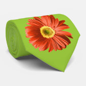 Red Gerbera Daisy Blume Krawatte (Gerollt)