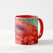 Red Gerbera Daisy Blume Tasse Cup (VorderseiteRechts)
