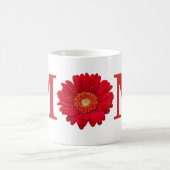Red Gerbera Daisy Mama Kaffeetasse (Mittel)