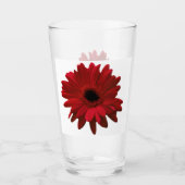 Red Gerbera Daisy Mother Day Glas (Vorderseite)