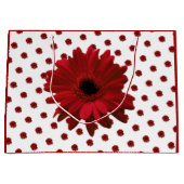Red Gerbera Daisy Mother Day Große Geschenktüte (Vorderseite)