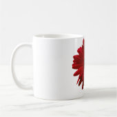 Red Gerbera Daisy Mother Day Kaffeetasse (Links)