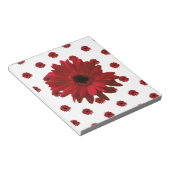 Red Gerbera Daisy Mother Day Notizblock (angewinkelt)