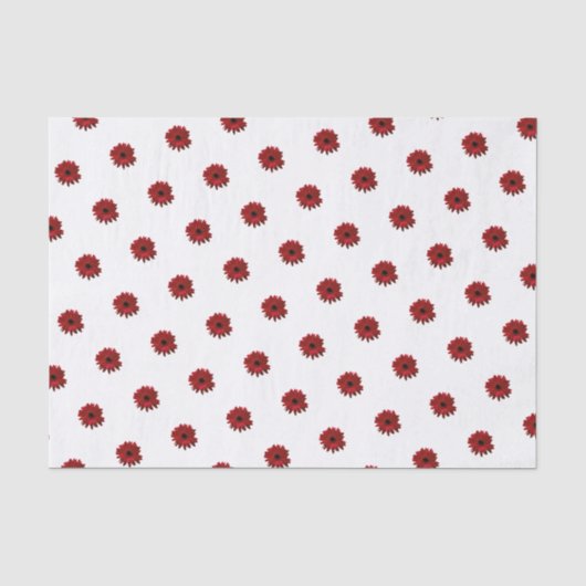Red Gerbera Daisy Mother Day Seidenpapier (Vorderseite)