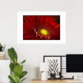 Red Gerbera Daisy Poster (Heimbüro)