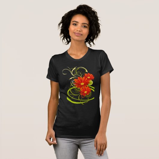 Red Gerbera Daisy T-Shirt (Vorne ganz)