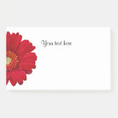 Red Gerbera Daisy Template Post-it Klebezettel (Vorderseite)