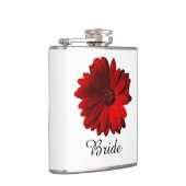 Red Gerbera Daisy Wedding Flachmann (Rechts)