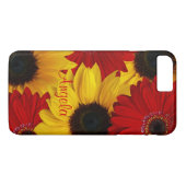 Red Gerbera Daisy Yellow Sunflower iPhone 6 Fall Case-Mate iPhone Hülle (Rückseite (Horizontal))