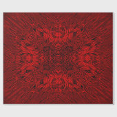 Red Gerbera Geschenkpapier (Flach)