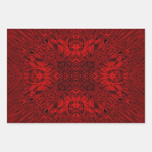 Red Gerbera Geschenkpapier Set (Vorderseite)