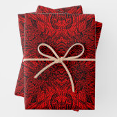 Red Gerbera Geschenkpapier Set (Beispiel)