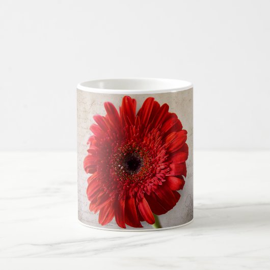 Red Gerbera - Tasse (Mittel)
