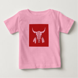 Red Ghost Dance Buffalo Baby rosa T - Shirt