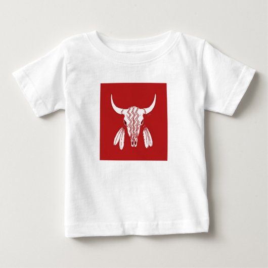 Red Ghost Dance Buffalo Baby T - Shirt (Vorderseite)