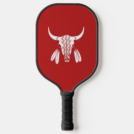 Red Ghost Dance Buffalo Black Pickleball Paddel Pickleball Schläger (Vorderseite)