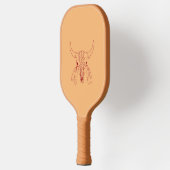 Red Ghost Dance Buffalo Bräuner Pickleball Paddel Schläger (Links)