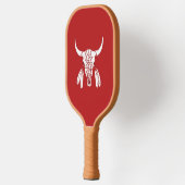 Red Ghost Dance Buffalo Bräuner Pickleball Paddel Schläger (Links)