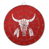 Red Ghost Dance Buffalo Dartboard Dartscheibe (vorne)