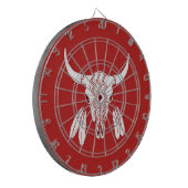 Red Ghost Dance Buffalo Dartboard Dartscheibe (Vorderseite Links)