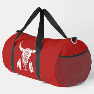 Red Ghost Dance Buffalo Duffel Tasche