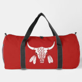 Red Ghost Dance Buffalo Duffel Tasche (Rückseite)
