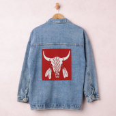 Red Ghost Dance Buffalo Frauen denim Jacke (Hangar)