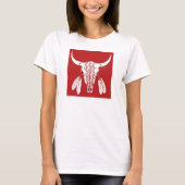 Red Ghost Dance Buffalo Frauen Weißer T - Shirt (Vorderseite)