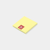 Red Ghost Dance Buffalo Gelbe Notizblöcke Post-it Klebezettel (angewinkelt)