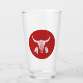 Red Ghost Dance Buffalo Glas Wäscher (Vorderseite)
