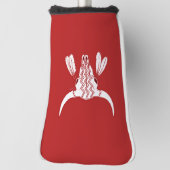 Red Ghost Dance Buffalo Golf Putter Abdeckung Headcover (Rotieren 90)