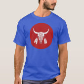 Red Ghost Dance Buffalo kreisblauer T - Shirt (Vorderseite)