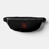 Red Ghost Dance Buffalo Line Black Fanny Pack Bauchtasche (Ablage )