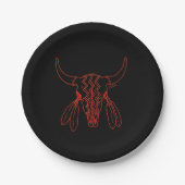 Red Ghost Dance Buffalo Line Black Paper Teller (Vorderseite)