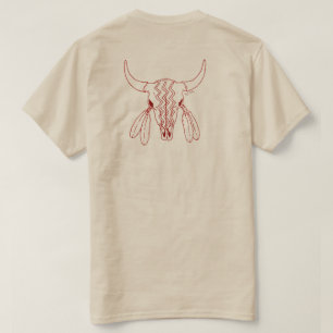Red Ghost Dance Buffalo Line Frauen und T - Shirt