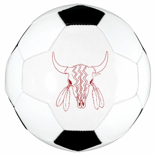 Red Ghost Dance Buffalo Line Fußball (Vorderseite)